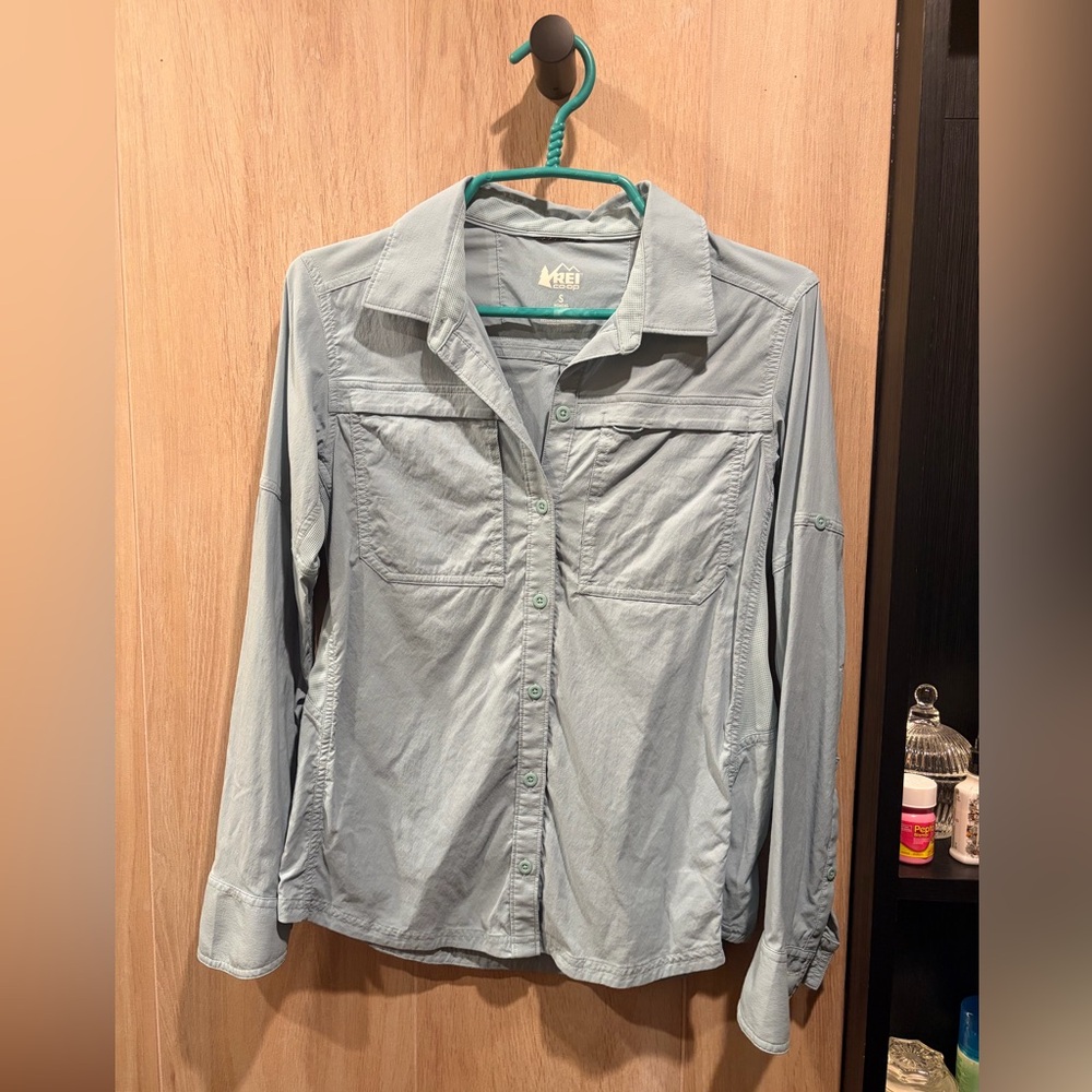 REI Women's Outdoors Shirt in Soft Teal